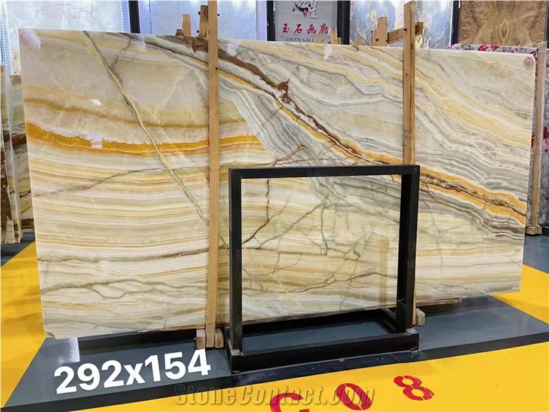 Rainbow Colorful Onyx Big Slabs Onyx Jade Stone