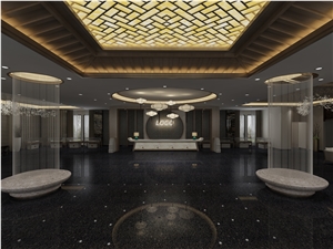 Black Big Terrazzo Slab,Cement Floor And Wall Tile