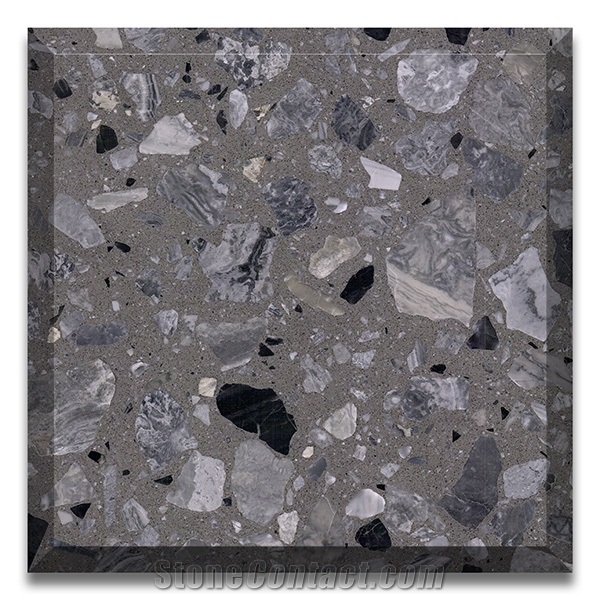 Grey Terrazzo Tiles Cement Tiles For Floor And Wall