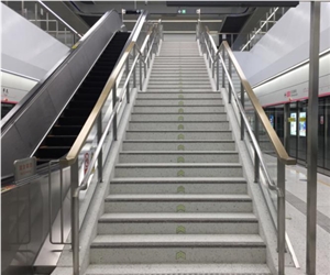 Honed Terrazzo Staircase,Artificial Stone Stair For Projects