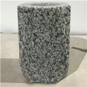 Memorial Accessories Square Granite Vase For Tombstone