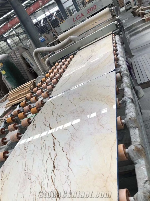 Turkey Beige Sofita Gold Marble Pattern Wall Tile And Slabs