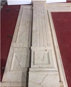 Turkey Beige Sofita Gold Marble Pattern Wall Tile And Slabs