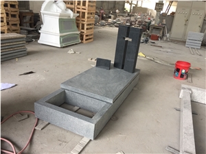 G654 Cross Tombstone, Heart Tombstone, Upright Headstone