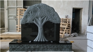 Tree Headstone To USA, Western Style Monument