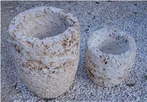 Caliza Stone Coral Stone Planter Pots