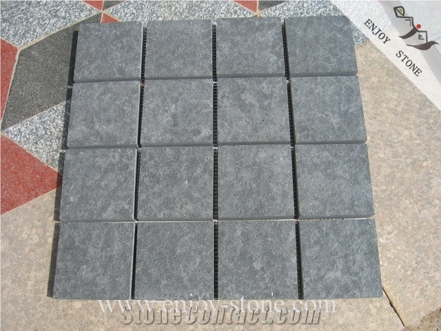 Zhangpu Black Basalt / Cobble Stone With Mesh