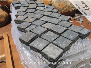 Zhangpu Black Basalt / Cobble Stone With Mesh