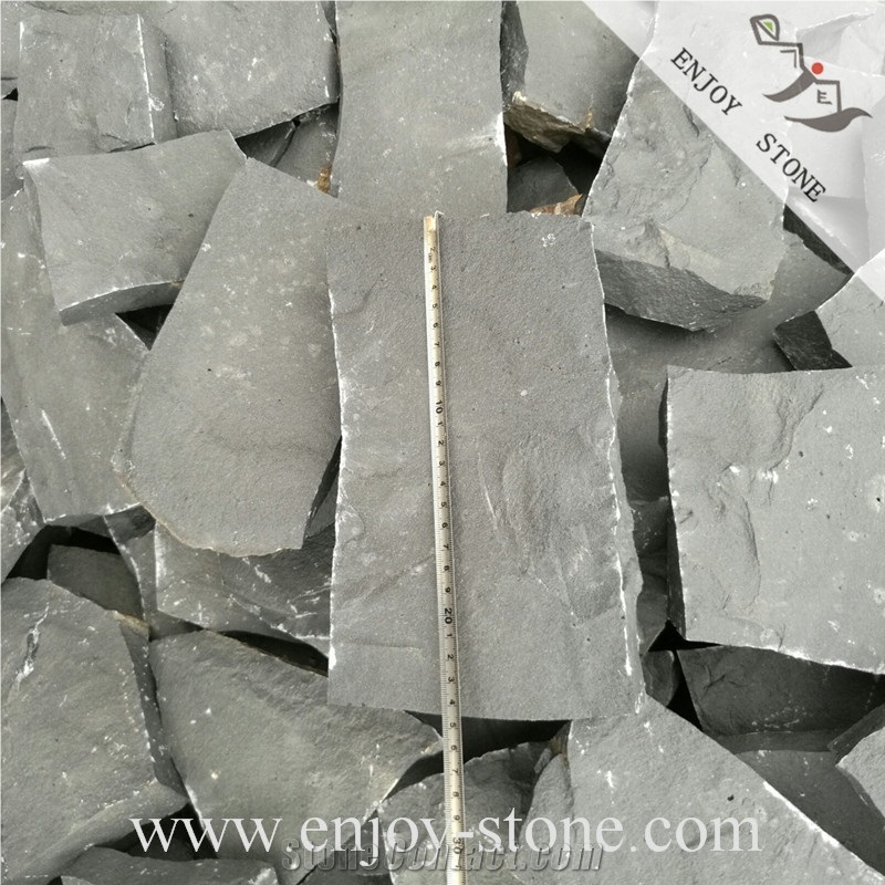 Zhangpu Black Basalt Flagstone Crazy Pavers