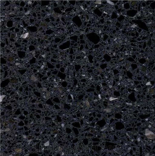 Inky Green Terrazzo