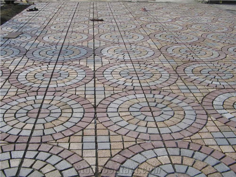 Cheap Anti-Slip Granite Cobble Stone