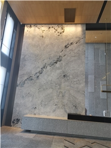 Arctic Sky Blue Marble Polished Honed Leathered Slab Tile