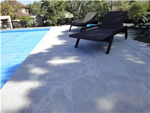 Grey Sky Blue Granite Pool Swimming Flamed Brushed Pool Paving Tiles