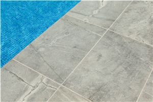 Grey Sky Blue Granite Pool Swimming Flamed Brushed Pool Paving Tiles