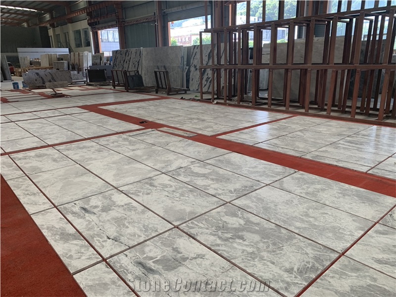 Own Quarry Arctic Sky Blue Quartzite Leathered Floor Tiles