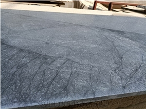 Silver Grey Sky Blue Atlantic Marble Polish Honed Slab Tile