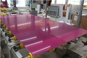 China Pure Dark Rosy Quartz Slabs From Xzx-Stone