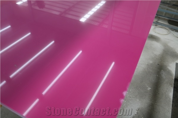 China Pure Dark Rosy Quartz Slabs From Xzx-Stone