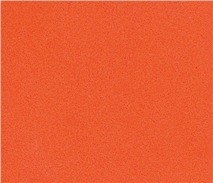 Dark Orange Quartz Slabs From Xzx-Stone