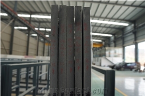 Pure Black Quartz Big Slab From Xzx-Stone