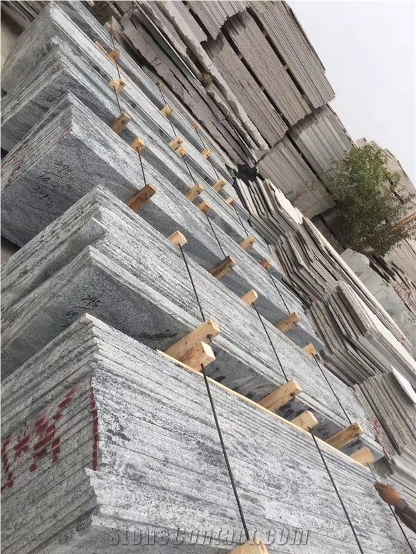 2Cm Thick China Juparana Grey And White Granite Slabs