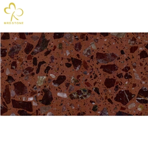 Anti Slip Low Water Absorption Terrazzo Slab For Flooring