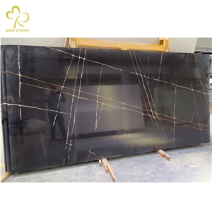 Artificial Marble Quartz Black Calacatta Nero Dorato