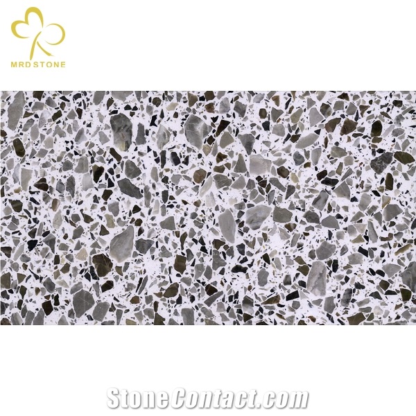 Artificial Stone Terrazzo Anti Slip Heat Resistance Big Slab