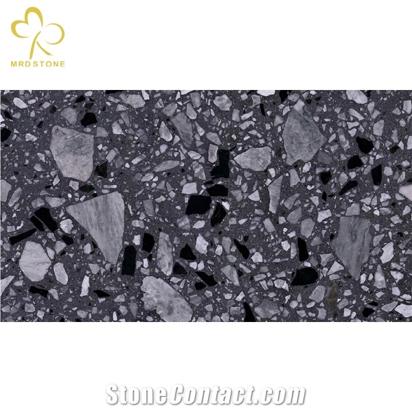 Customized Size Scratch Resistant Artwork Bathroom Terrazzo