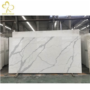 High Quality Quartz Stone Big Slab Calacatta White Slab