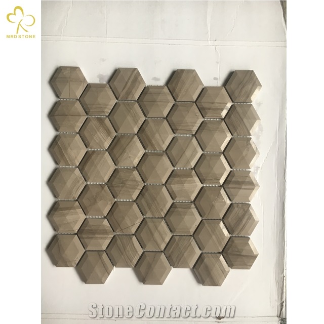 Floor Mosaic Round Shape Stone Mosaic Wall Tile