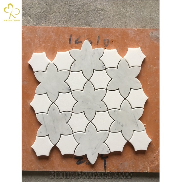 Hot Sale Factory New Design White Carrara Marble Mosaic
