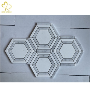 White Marble Mosaic Stone Tile With Different Design White Marble Mosaic Stone Tile With Different Design