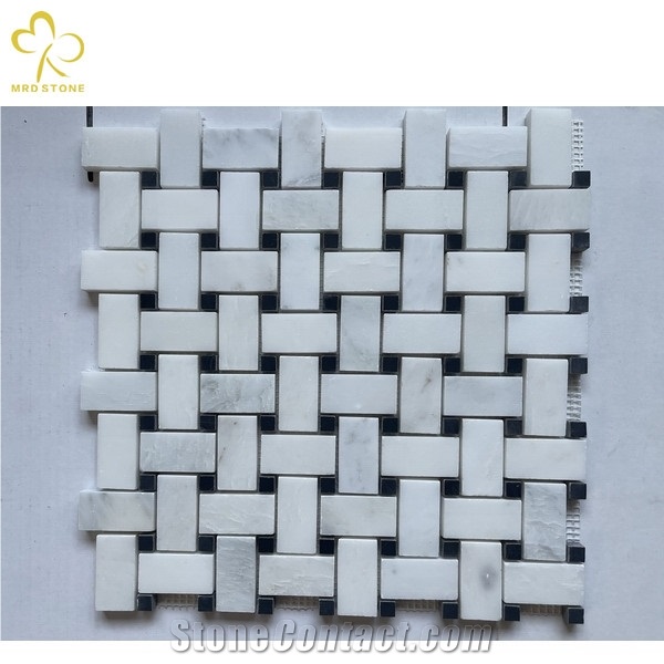 White Marble Mosaic Stone Tile With Different Design