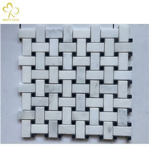 White Marble Mosaic Stone Tile With Different Design