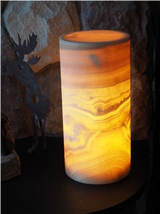 Backlit Onyx Ceiling Transparent Lamp