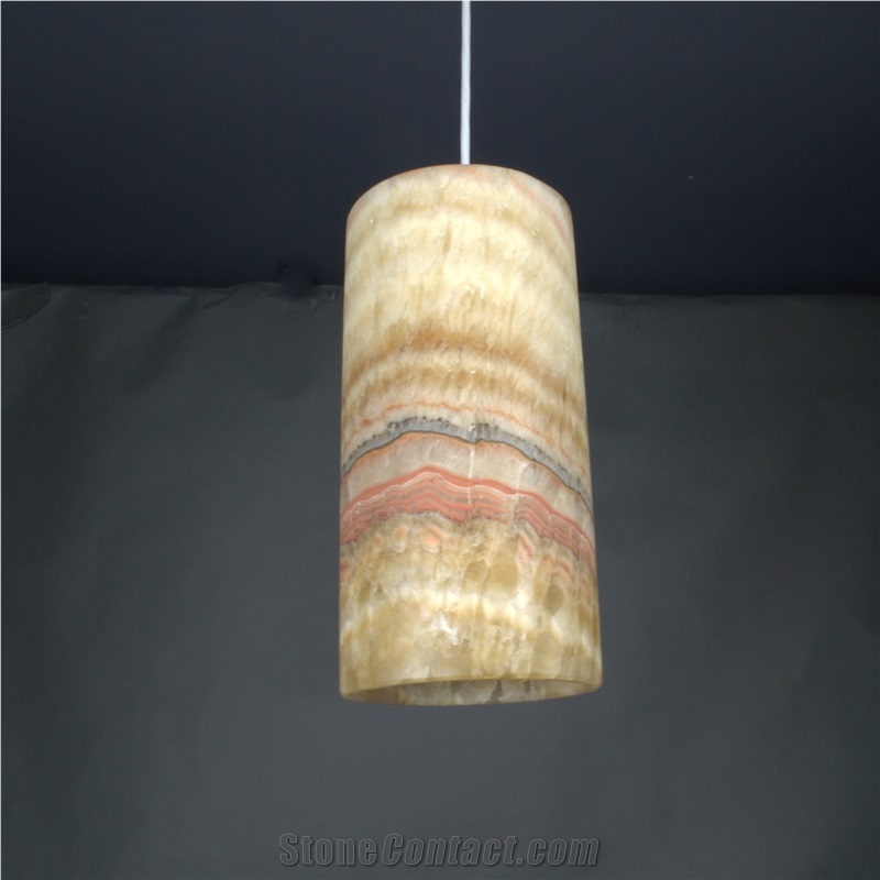 Backlit Onyx Ceiling Transparent Lamp