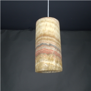 Backlit Onyx Ceiling Transparent Lamp