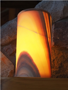 Backlit Onyx Ceiling Transparent Lamp