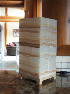 Backlit Onyx Ceiling Transparent Lamp