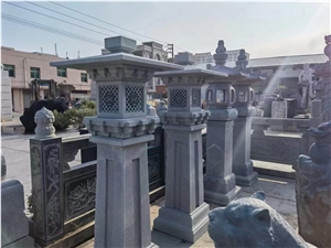 Blue Limestone Garden Landscaping Lanterns