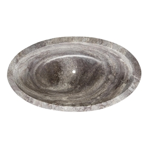 Factory Price Travertine Vein Cut Bathtub For Hotel Project