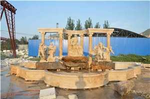Factory Supplier China Pink Marble Small Size Fountain