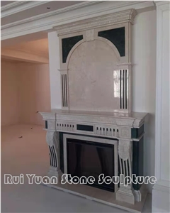 Factory Supplier Customized Villa Project Fireplace Mantel
