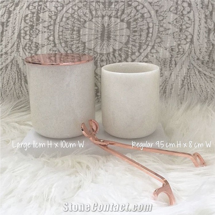 Natural Stone Candle Jars Interior Design Products