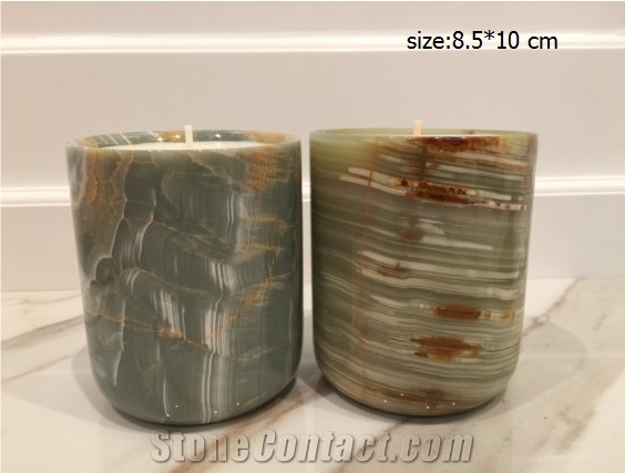 Natural Stone Candle Jars Interior Design Products