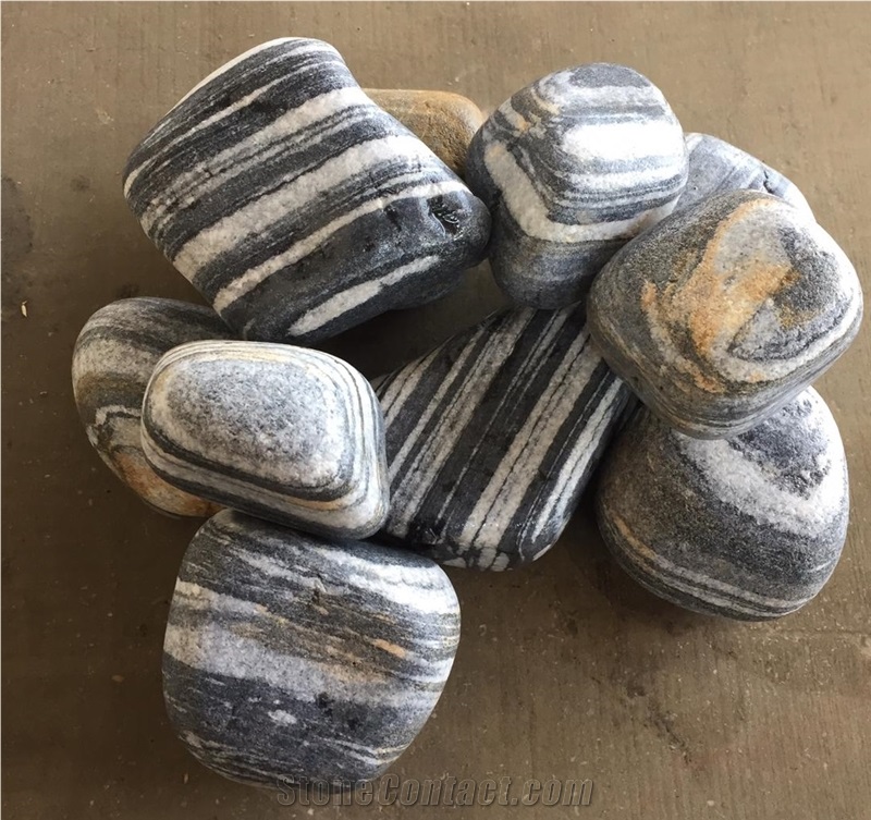 Black Pebble & Gravel, Flouray Black Angel Stone