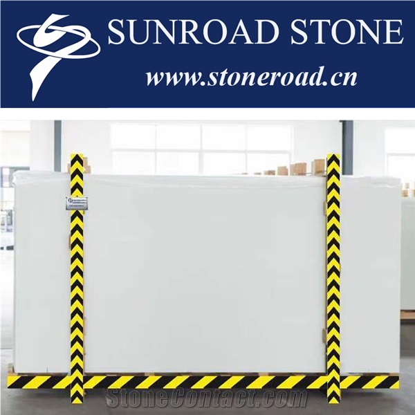 Nano Glass Pure White Marble Artificial Stone