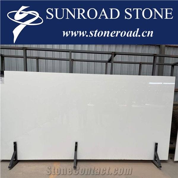 Nano Glass Pure White Marble Artificial Stone