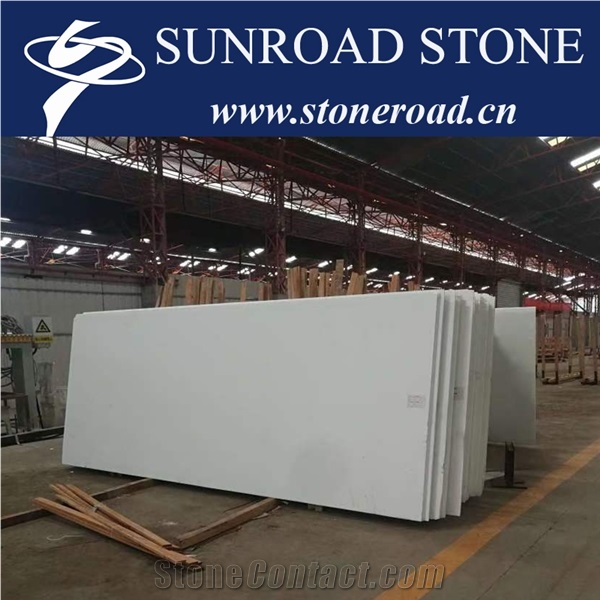 Nano Glass Pure White Marble Artificial Stone